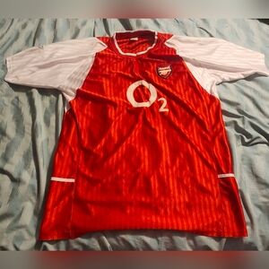 Golden Cup‎ Sports ARSENAL Football Club O2 Size XL Soccer Jersey Men's Size XL